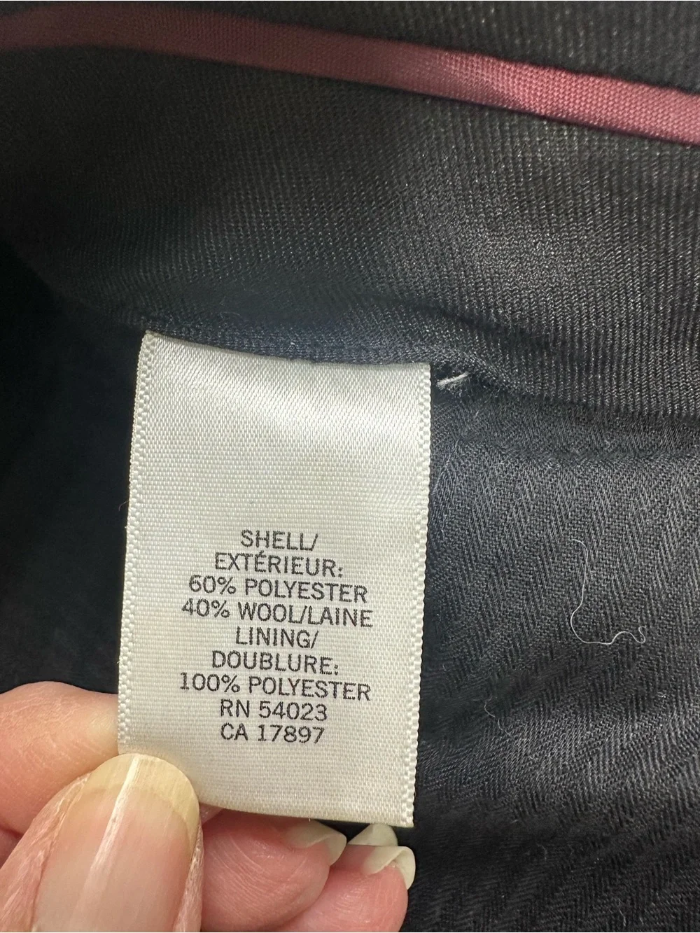 Banana republic‎ men’s 33/34 wool blend trousers, black textured color